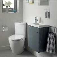 Set vas wc pe pardoseala cu rezervor pe colt si capac softclose Ideal Standard Connect Space