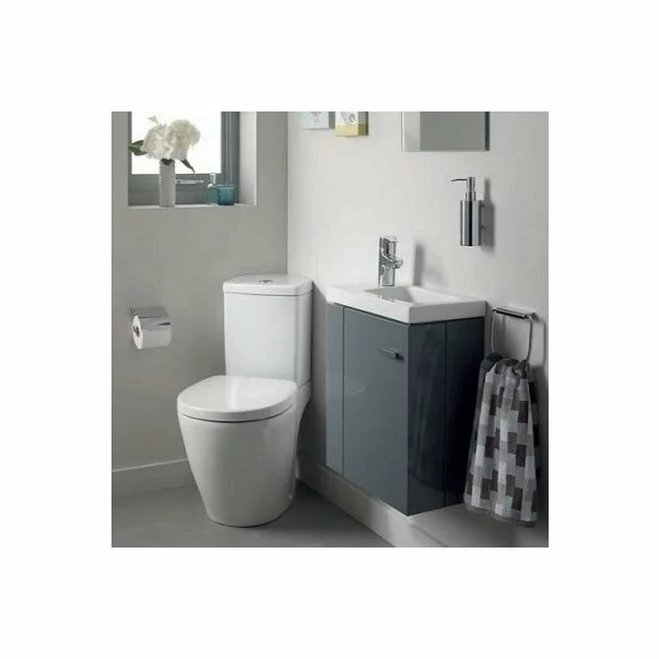 Set vas wc pe pardoseala cu rezervor pe colt si capac softclose Ideal Standard Connect Space picture - 1