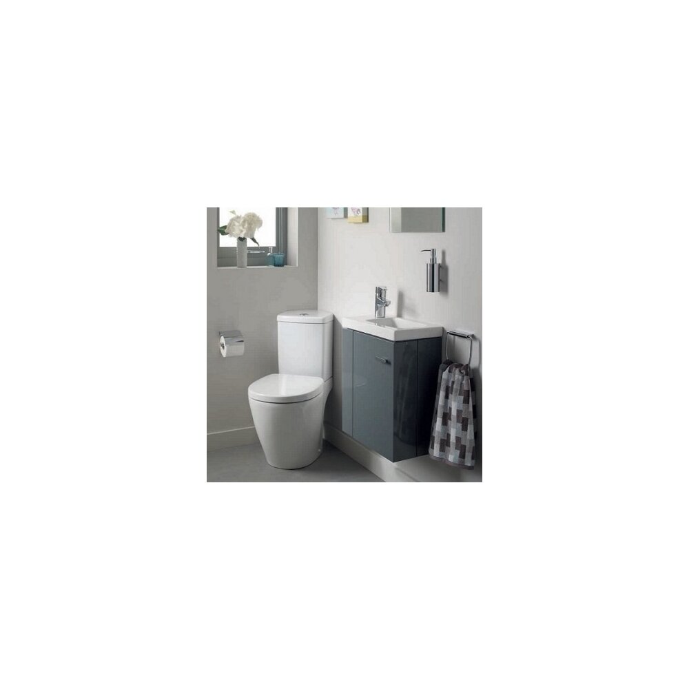 Set vas wc pe pardoseala cu rezervor pe colt si capac softclose Ideal Standard Connect Space Ideal Standard