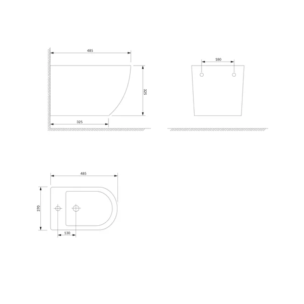 Set vas wc si bideu suspendat cu capac softclose Omnires Ottawa rimless picture - 7