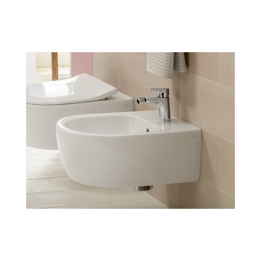 Set vas wc si bideu suspendat Villeroy&Boch Avento Direct Flush cu capac slim soft close neakaisa.ro