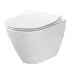 Set vas WC suspendat 743 Cersanit City si capac slim softclose alb picture - 2