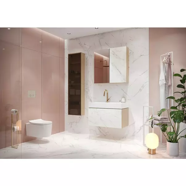 Set vas WC suspendat B252 Cersanit Inverto si capac slim softclose alb picture - 4