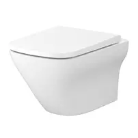Set vas WC suspendat B332 Cersanit Larga si capac slim softclose alb