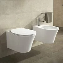 Set vas wc suspendat cu capac softclose si bideu suspendat Ideal Standard Connect Air Aquablade