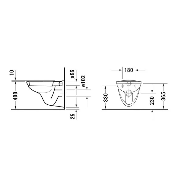 Set vas wc suspendat Duravit D-CODE Basic si capac softclose picture - 7