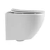 Set vas WC suspendat Fluminia Ricci Tornado si capac softclose alb lucios picture - 3