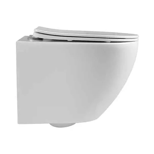 Set vas WC suspendat Fluminia Ricci Tornado si capac softclose alb lucios picture - 3