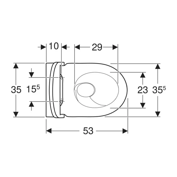 Set vas WC suspendat Geberit Acanto TurboFlush cu capac softclose alb lucios picture - 6