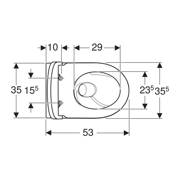 Set vas WC suspendat Geberit iCon TurboFlush cu capac softclose alb lucios picture - 7