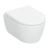 Set vas WC suspendat Geberit iCon TurboFlush cu capac softclose alb lucios