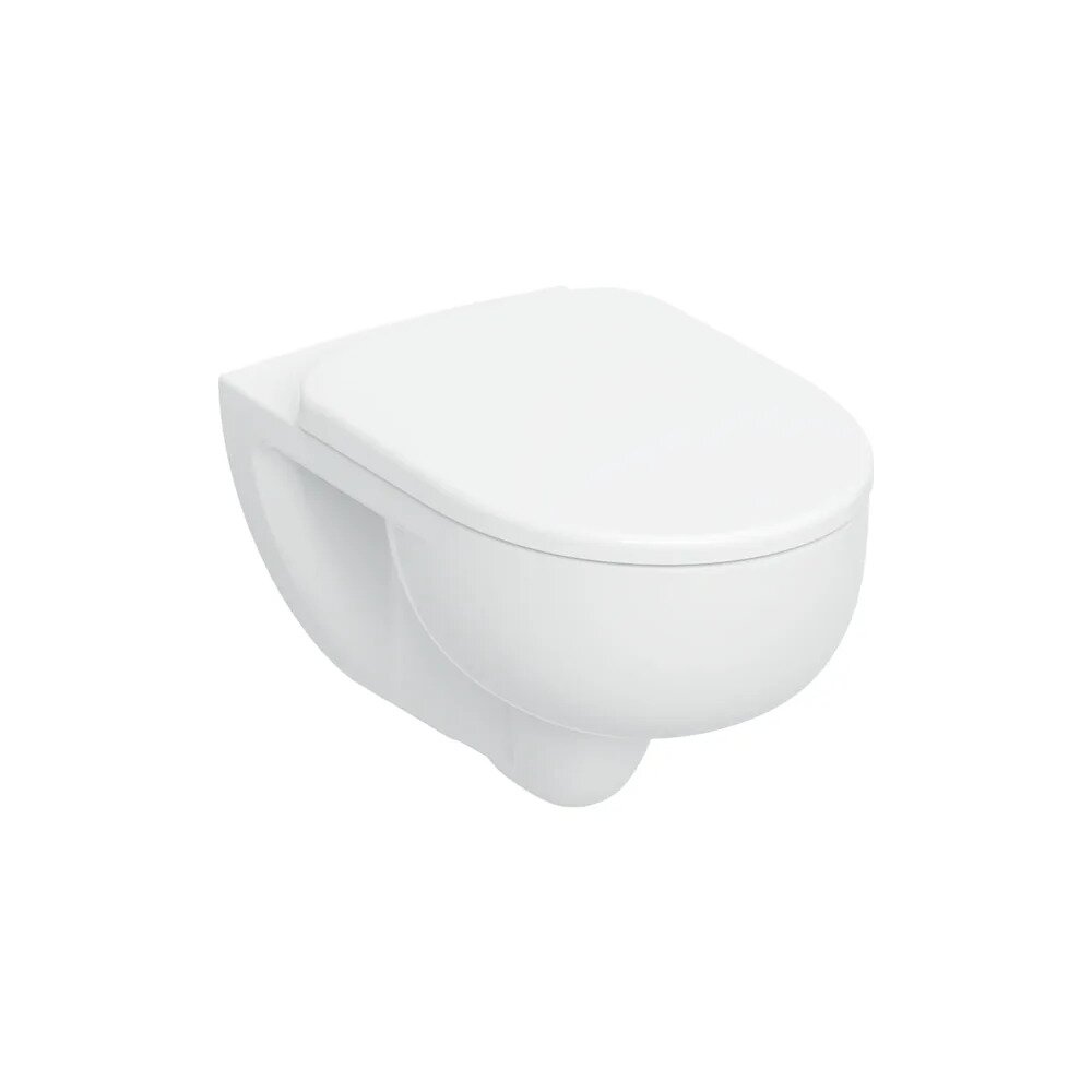 Set vas WC suspendat Geberit Selnova TurboFlush cu capac softclose alb lucios