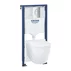 Set vas WC suspendat Grohe Bau Ceramic Rimless alb cu capac, clapeta si rezervor incastrat picture - 1