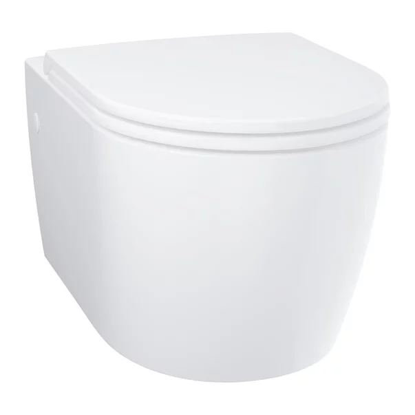 Set vas WC suspendat Grohe Bau Ceramic Rimless alb lucios cu capac softclose picture - 5