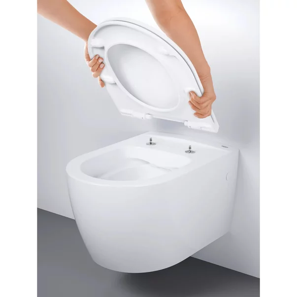 Set vas WC suspendat Grohe Bau Ceramic Rimless alb lucios cu capac softclose picture - 4