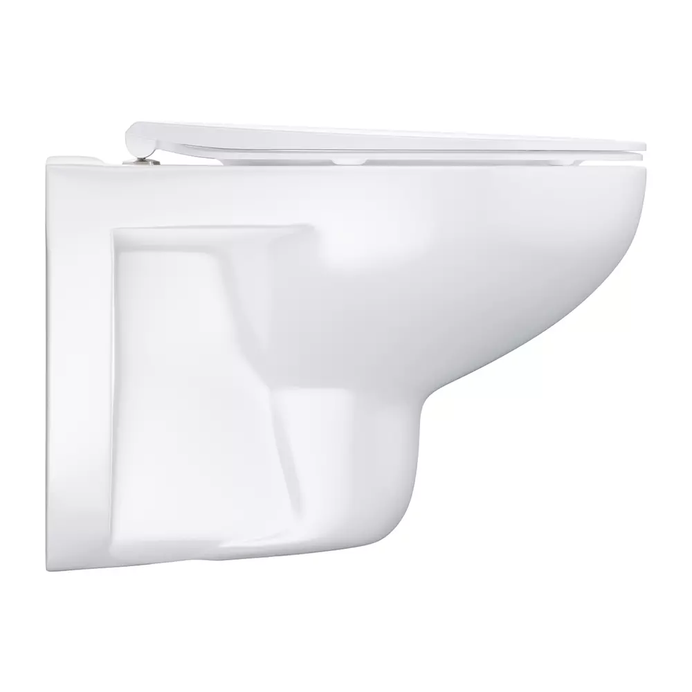 Set vas WC suspendat Grohe Bau Ceramic Rimless si capac slim