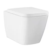 Set vas WC suspendat Grohe BauEdge rimless cu capac softclose alb lucios