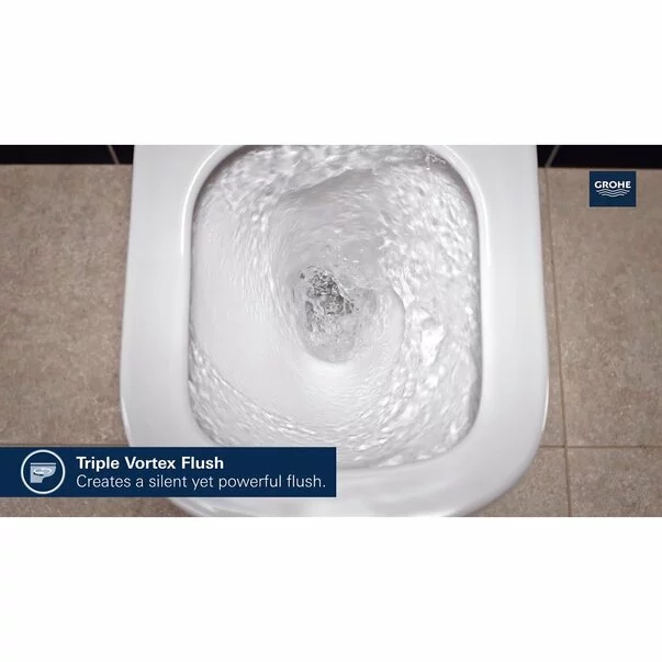 Set vas wc suspendat Grohe Euro Ceramic Rimless Triple Vortex si capac softclose picture - 3