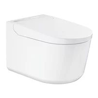 Set vas WC suspendat Grohe Sensia Pro Rimless cu functie bideu electric alb lucios si capac softclose