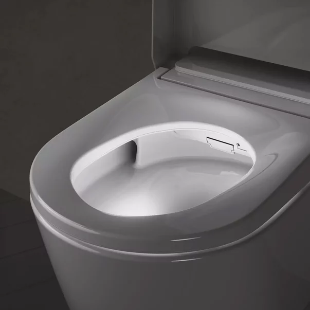 Set vas WC suspendat Grohe Sensia Pro Rimless cu functie bideu electric alb lucios si capac softclose picture - 10