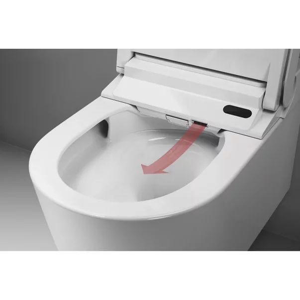 Set vas WC suspendat Grohe Sensia Pro Rimless cu functie bideu electric alb lucios si capac softclose picture - 9