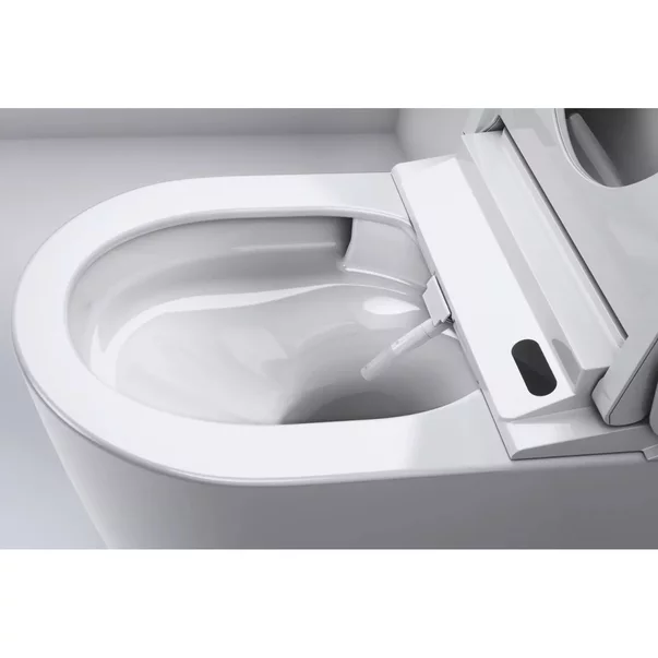 Set vas WC suspendat Grohe Sensia Pro Rimless cu functie bideu electric alb lucios si capac softclose picture - 11