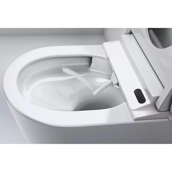 Set vas WC suspendat Grohe Sensia Pro Rimless cu functie bideu electric alb lucios si capac softclose picture - 12