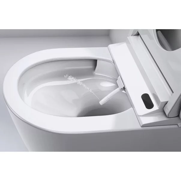 Set vas WC suspendat Grohe Sensia Pro Rimless cu functie bideu electric alb lucios si capac softclose picture - 13