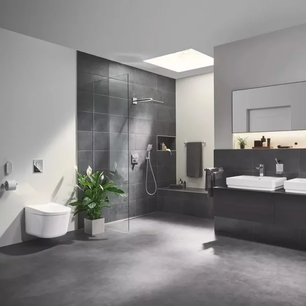 Set vas WC suspendat Grohe Sensia Pro Rimless cu functie bideu electric alb lucios si capac softclose picture - 4