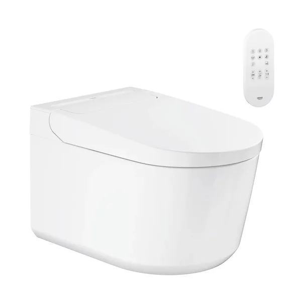 Set vas WC suspendat Grohe Sensia Rimless cu functie bideu electric alb lucios si capac softclose picture - 2