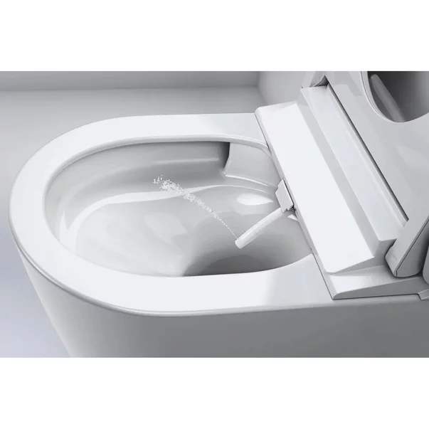 Set vas WC suspendat Grohe Sensia Rimless cu functie bideu electric alb lucios si capac softclose picture - 5