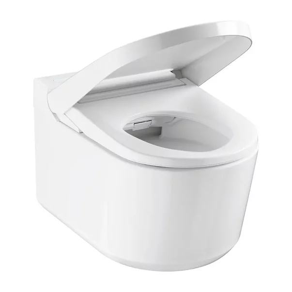Set vas WC suspendat Grohe Sensia Rimless cu functie bideu electric alb lucios si capac softclose picture - 8