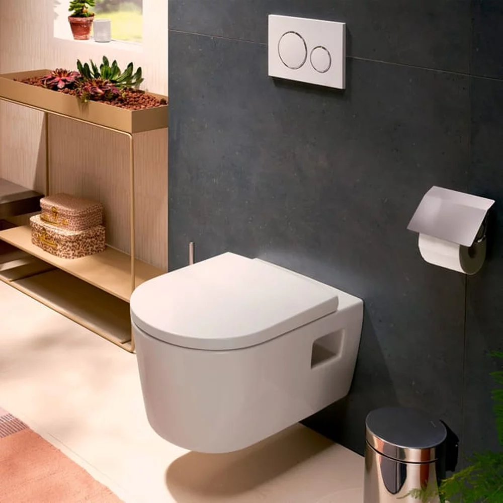 Set vas WC suspendat Hansgrohe EluPura Original S AquaChannel cu