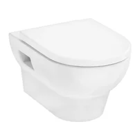 Set vas WC suspendat Hansgrohe GladeLake S AquaChannel Flush cu capac inchidere normala