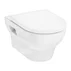 Set vas WC suspendat Hansgrohe GladeLake S AquaChannel Flush cu capac softclose alb lucios