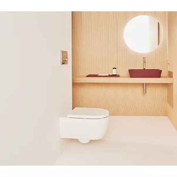 Set vas WC suspendat Ideal Standard Atelier Blend Curve alb si capac softclose picture - 3