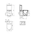 Set vas WC Ideal Standard Ellisse rimless BTW cu capac softclose alb si rezervor picture - 9