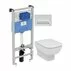 Set vas wc suspendat Ideal Standard Esedra AquaBlade cu capac inchidere lenta si rezervor Ideal Standard Prosys picture - 1