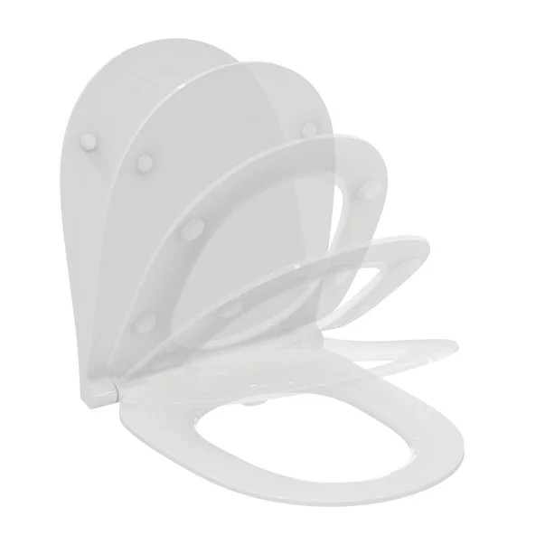 Set vas WC suspendat Ideal Standard I.life O cu capac softclose alb si bideu picture - 4