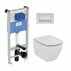 Set vas wc suspendat Ideal Standard Tesi AquaBlade cu capac inchidere lenta si rezervor Ideal Standard Prosys picture - 1
