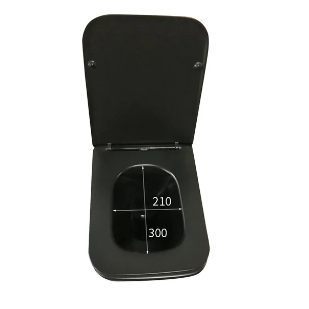 Set vas WC suspendat Inter Ceramic Rimless gri mat cu capac softclose picture - 3