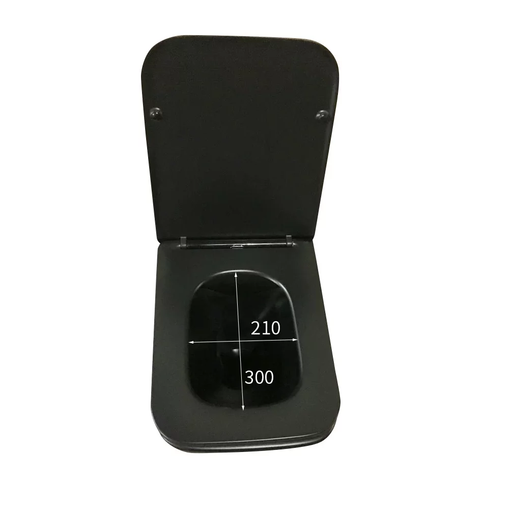 Set vas WC suspendat Inter Ceramic Rimless gri mat cu capac