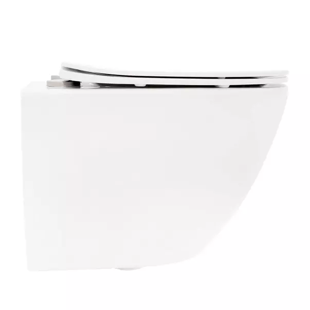 Set vas WC suspendat Rea Carlo Mini cu capac softclose si bideu alb picture - 5