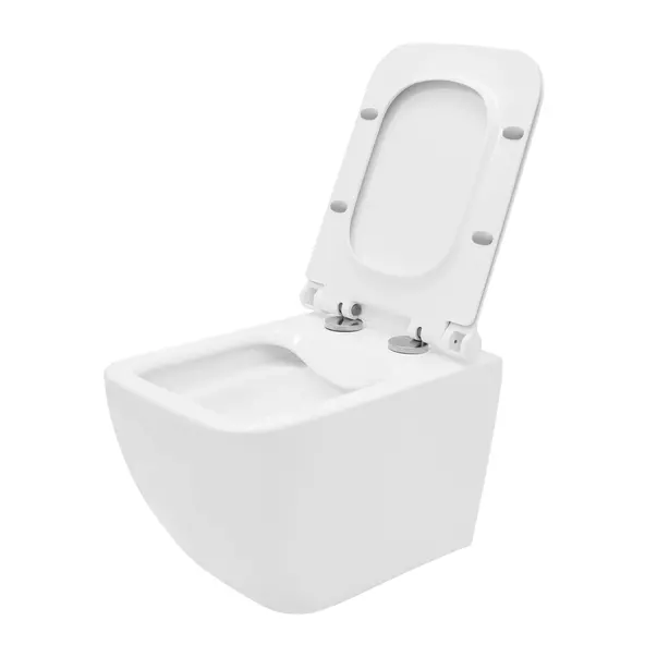 Set vas WC suspendat Rea Hary cu capac softclose si bideu alb picture - 5