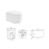 Set vas wc suspendat rimless si capac softclose Quick Release Fluminia Roco picture - 4