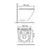 Set vas WC suspendat Rune Arnrun Rimless alb lucios si capac slim softclose picture - 3