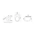 Set vas WC suspendat Rune Asmund Rimless alb si capac slim softclose picture - 4