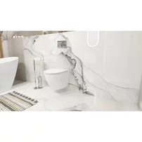 Set vas WC suspendat Rune Geri  Rimless alb si capac slim softclose