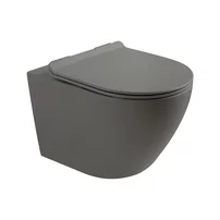 Set vas WC suspendat Rune Ivaldi antracit finisaj mat cu capac slim