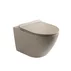 Set vas WC suspendat Rune Ivaldi bej-cappuccino finisaj mat cu capac slim picture - 1